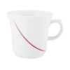 6 X Seltmann Obere Zur Kaffeetasse Kelch 0,18 L, Form: Laguna, Dekor: 34622 Bordeaux Flanken
