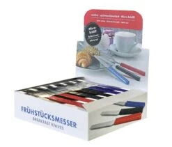 Schneider Thekendisplay Frühstücksmesse, 30 Messer/Display 10 X Rot, 10 X Blau, 10 X Schwarz -Esmeyer Küchenaccessoires Günstiges Geschäft 3fa97a04 d3e1 47c3 a335 ed4b70884088