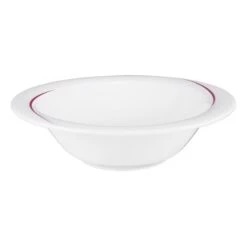 2 X Seltmann Salats Rund 23 Cm, Form: Laguna, Dekor: 34622 Bordeaux Flanken