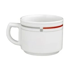 6 X Seltmann Obertasse 1 0,18 L, Form: Vitalis, Dekor: 34440 Rot-grau -Esmeyer Küchenaccessoires Günstiges Geschäft 5a865833 61f8 415f 8dbd 746ccd97dbf7