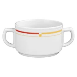 6 X Seltmann Obere Zur Suppentasse 0,35 L, Form: Vitalis, Dekor: 11484 Rote Linie -Esmeyer Küchenaccessoires Günstiges Geschäft 639439d2 af1d 4812 83da cebd126e3345 1