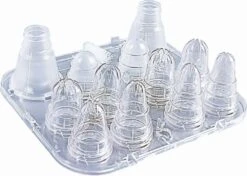 1 X SCHNEIDER Tüllenkassetten-Set Aus Polykarbonat, Transparent 4,5 / 5,5 / 6 / 7,5 / 8 / 8 / 9 / 10