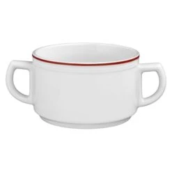 6 X Seltmann Obere Zur Suppentasse 0,35 L, Form: Vitalis, Dekor: 34290 Dunkelgelb-rot -Esmeyer Küchenaccessoires Günstiges Geschäft 892b2b74 560d 4079 8267 e7413448c583 3