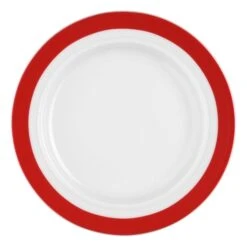 6 X Seltmann Teller Flach 25,5 Cm, Form: Vitalis, Dekor: 34193 Rotes Band -Esmeyer Küchenaccessoires Günstiges Geschäft 89cbe433 0227 4e09 9e0f fd8246059d20