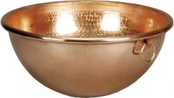1 X SCHNEIDER Kupfer-Eiweissschüssel Mit Aufhängeringen 350 Mm