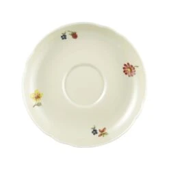 6 X Seltmann Untere Zur Kaffeetasse 14,5 Cm, Form: Marieluise, Glasur: Elfenbein, Dekor: 44714 Blütenmeer
