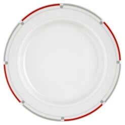 6 X Seltmann Teller Flach 20 Cm, Form: Vitalis, Dekor: 34440 Rot-grau -Esmeyer Küchenaccessoires Günstiges Geschäft 951758bb c2dc 433a 93bb 032893abf510 1