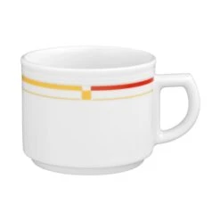 6 X Seltmann Becher Mit Henkel 0,25 L, Form: Vitalis, Dekor: 34290 Dunkelgelb-rot -Esmeyer Küchenaccessoires Günstiges Geschäft 95e92dda b5d4 432f a58d f717cc201148