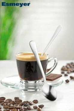 12 X EspressoLöffel SYLVIA, Edelstahl 18/0,