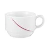 6 X Seltmann Obere Zur Kaffeetasse 1, Form: Laguna, Dekor: 34622 Bordeaux Flanken