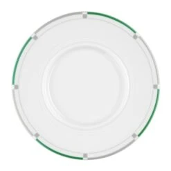 6 X Seltmann Untertasse 1 15,5 Cm, Form: Vitalis, Dekor: 34281 Grün-grau