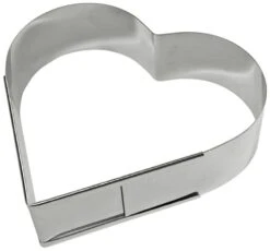 1 X SCHNEIDER Backrahmen "Herz" Edelstahl, Verstellbar 220 - 270 X 70 Mm
