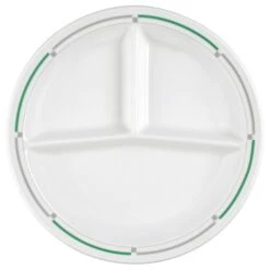 2 X Seltmann V219 IM_Platte Rund 3 Tlg. 25,5 Cm, Form: Vitalis, Dekor: 34927 Grünes Band -Esmeyer Küchenaccessoires Günstiges Geschäft f9b52fbd e480 423e bdd4 8a9847e76247